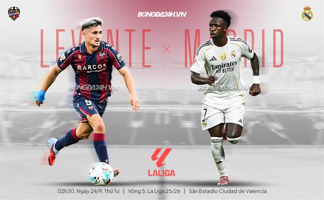 Nhận định Levante vs Real Madrid (2h30 ngày 24/9): Củng cố ngôi đầu